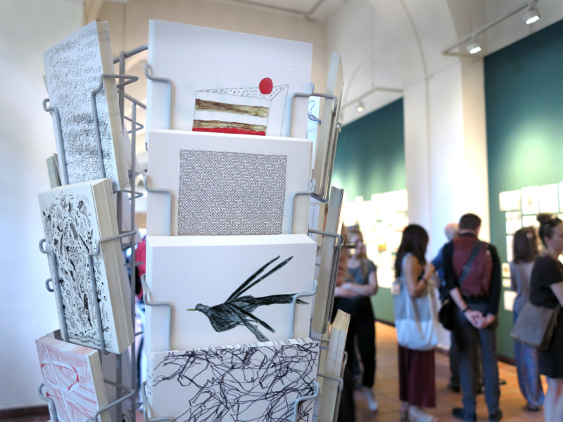 Sketches on postcards