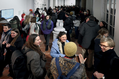 Exhibition view at the opening of 