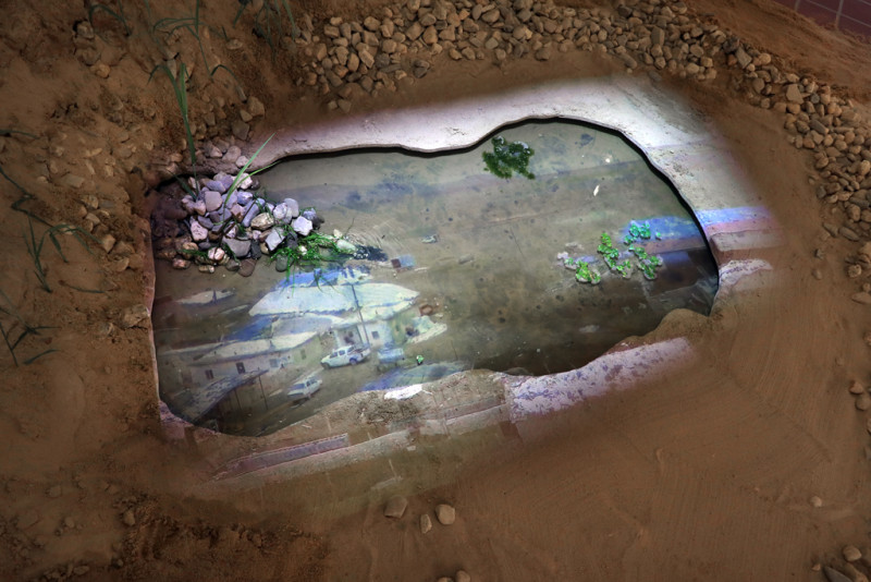 Detailaufnahme der Installtion 