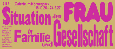Plakat für die Ausstellung „Zur Situation der Frau in Familie und Gesellschaft
