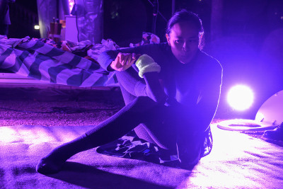 Performance by the collective Soy Division on the occasion of the 40th anniversary of Galerie im Körnerpark